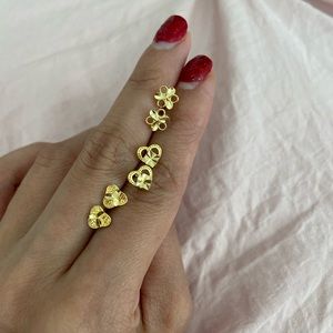 Bundle minimalist stud earrings non tarnish